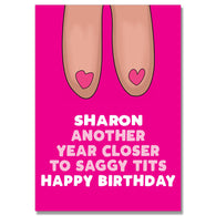 Saggy Tits Card